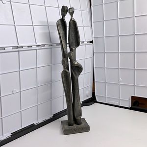 Boris Kramer Hand Forged Steel Family of 4 Sculpture; Mother/Father w 2 children